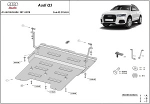 Scut motor din aluminiu Audi Q3 2011 - 2018 - Img 3