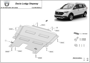 Scut motor din aluminiu Dacia Lodgy Stepway 2014 - 2020 - Img 3
