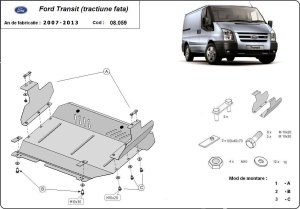 Scut motor Ford Transit - tracțiunea față 2007 - 2013 - Img 3