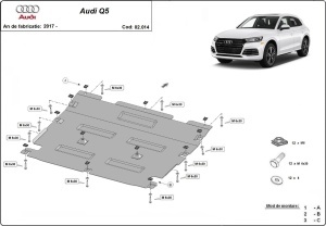 Scut motor metalic Audi Q5 2017 - 2025 - Img 3