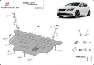 Scut motor Seat Leon - cutie automată 2012 - 2021 - Img 3
