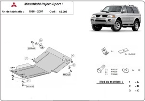 Scut motor și radiator Mitsubishi Pajero Sport 1 1998 - 2007 - Img 3