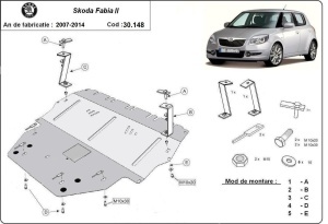 Scut motor Skoda Fabia 2 - Diesel 2007 - 2014 - Img 3