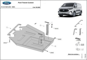 Scut rezervor AdBlue Ford Transit Custom 2023 - 2026 - Img 3