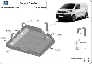 Scut rezervor AdBlue Peugeot Travellet 2020 - 2026 - Img 3