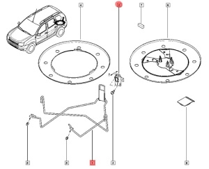 Suport montare roata rezerva Dacia Duster 4x2 - Img 2