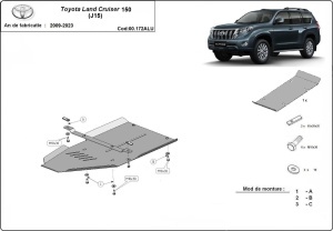 Scut cutie de viteză din aluminiu Toyota Land Cruiser 150 2009 - 2026 - Img 3