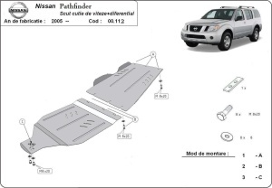 Scut cutie de viteză și reductor Nissan Pathfinder 2005 - 2015 - Img 3