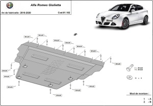 Scut motor Alfa Romeo Giulietta 2010 - 2020 - Img 3