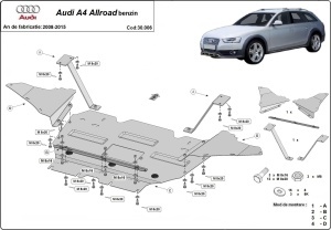 Scut motor Audi A4 B8 Allroad - benzină 2008 - 2014 - Img 3