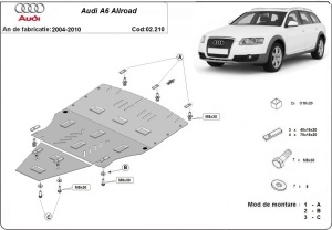 Scut motor Audi A6 Allroad 2 - fără lateral 2005 - 2011 - Img 3