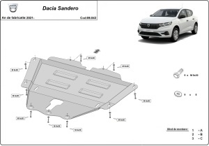 Scut motor Dacia Sandero 2021 - 2026 - Img 3