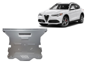 Scut motor din aluminiu Alfa Romeo Stelvio 2016 - 2026