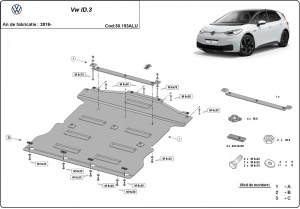 Scut motor din aluminiu Volkswagen ID.3 2019 - 2026 - Img 3