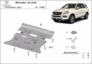 Scut motor Mercedes ML W166 2011 - 2019 - Img 3