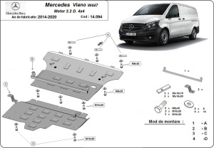 Scut motor Mercedes Viano W447 - 2.2 D, 4x4 2014 - 2020 - Img 3