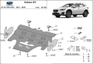 Scut motor metalic Subaru XV 2011 - 2018 - Img 3