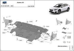 Scut motor metalic Subaru XV 2018 - 2022 - Img 3