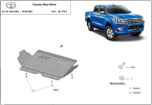 Scut motor metalic Toyota Hilux Revo 2016 - 2026 - Img 2