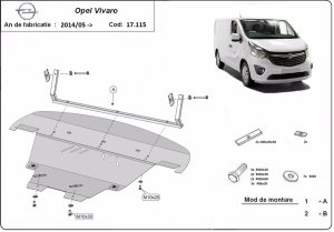 Scut Motor Opel Vivaro 2014 - 2019 - Img 3