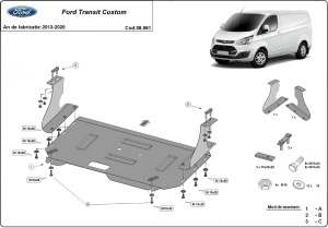 Scut motor și cutie de viteză Ford Transit Custom 2013 - 2020 - Img 3