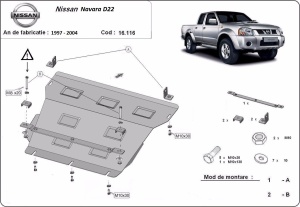 Scut motor şi radiator Nissan Navara D22 1997 - 2004 - Img 3
