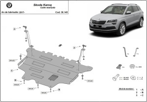 Scut motor Skoda Karoq - cutie de viteză manuală 2017 - 2026 - Img 3