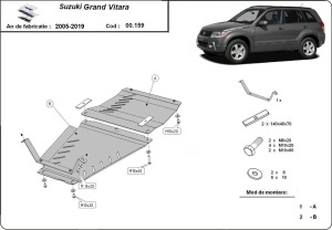 Set de scuturi Suzuki Grand Vitara 2005 - 2019 - Img 4