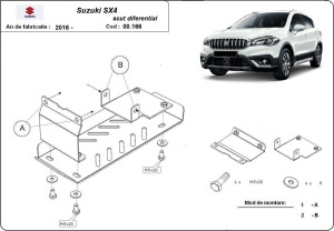 Scut diferențial din aluminiu Suzuki SX4 2013 - 2023 - Img 3