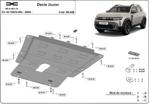 Scut motor Dacia Duster - 4x2 , 4x4 2024 - 2026 - Img 3