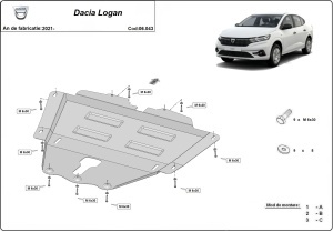 Scut motor Dacia Logan 2021 - 2026 - Img 3