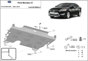 Scut motor din aluminiu Ford Mondeo 4 2007 - 2015 - Img 3