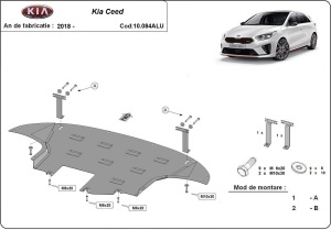 Scut motor din aluminiu Kia C eed 2018 - 2026 - Img 3