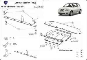 Scut motor Lancia Ypsilon (843) 2003 - 2011 - Img 3