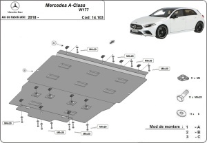 Scut motor Mercedes A-Class W177 2018 - 2026 - Img 3