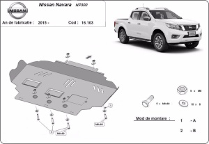 Scut motor Nissan Navara NP300 după 2015 2015 - 2021 - Img 3