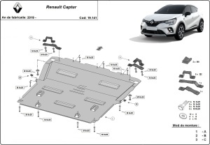 Scut motor Renault Captur 2019 - 2026 - Img 3