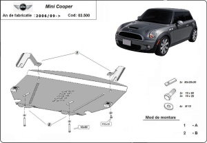 Scut motor și cutie de viteză Mini Cooper R56 2006 - 2014 - Img 3