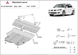 Scut motor și cutie de viteză Mitsubishi Lancer 2002 - 2007 - Img 3
