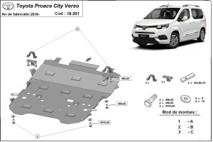 Scut motor Toyota Proace Citiy Verso 2019 - 2026 - Img 3