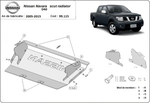 Scut radiator Nissan Navara 2005 - 2015 - Img 3