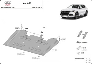 Scut reductor metalic Audi Q5 2017 - 2025 - Img 2