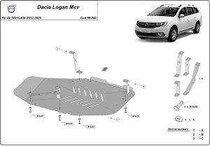 Scut rezervor Dacia Logan II MCV 2012 - 2020 - Img 3