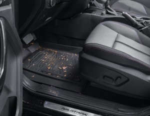 Set covorase cauciuc tip tavita originale Ford Ranger T6.2 ( Cabina Dubla ) 2024 - 2026 - Img 2
