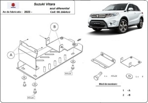 Set de scuturi din aluminiu Suzuki Vitara 2023 - 2026 - Img 4