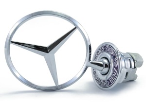 Emblema capota Mercedes 1994-2008 originala ( Stea sigla capota Mercedes Benz ) - Img 2