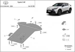 Scut antifurt catalizator pentru Toyota C-HR 2023 - 2026 - Img 3