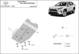 Scut diferențial spate Toyota RAV 4 2018 - 2026 - Img 3
