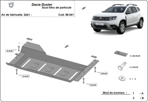 Scut filtru particule Dacia Duster 2021 - 2024 - Img 3