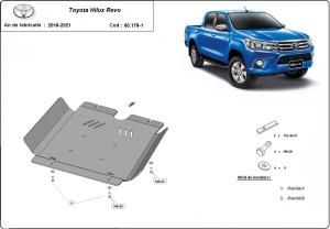 Scut metalic cutie de viteză Toyota Hilux Revo 2016 - 2026 - Img 2